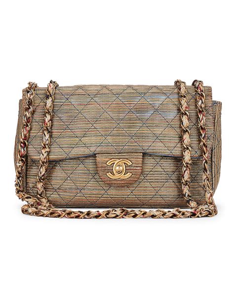 Chanel coated canvas quilted